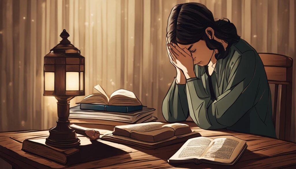 exemplo de depressão na Bíblia