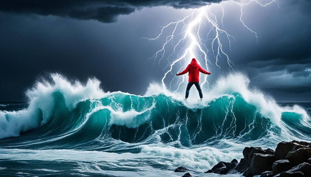 enfrentar com maturidade as tempestades da vida