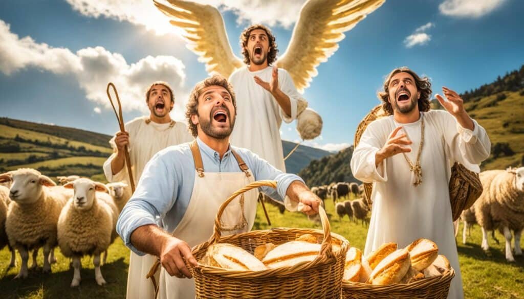 Abraão recebendo os anjos