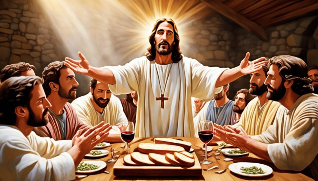 Jesus na santa ceia