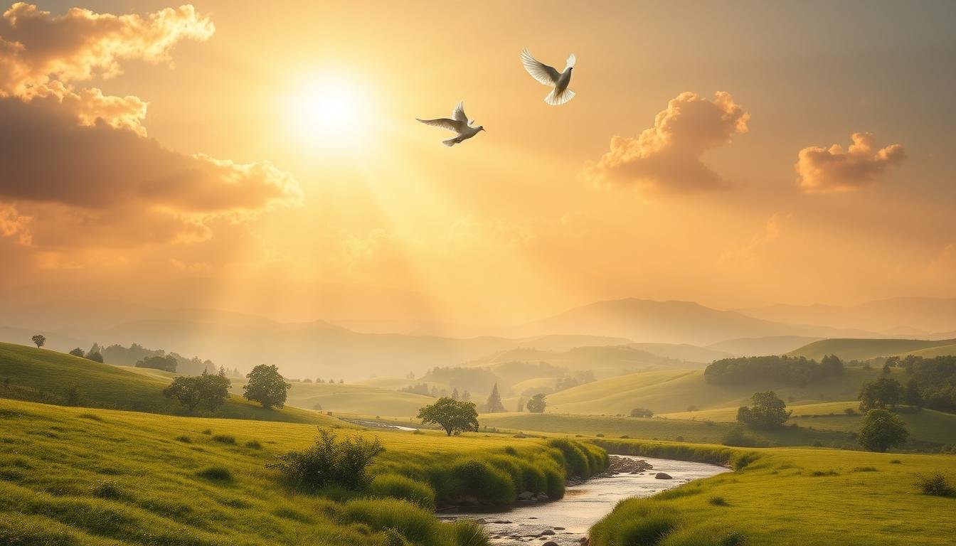 Deus te santifica e oferece perdão e salvação através de Cristo.