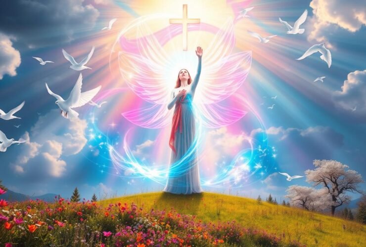 O toque do Espírito Santo traz força e coragem.