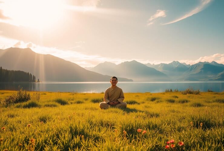 Desfrutando da paz que vem de Deus.