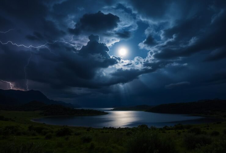 Encontrando paz em meio às tempestades da vida.