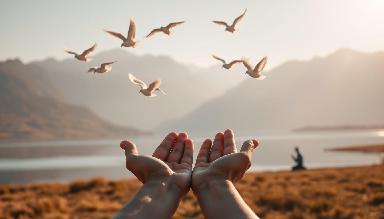 Entregue suas preocupações a Deus e confie Nele.