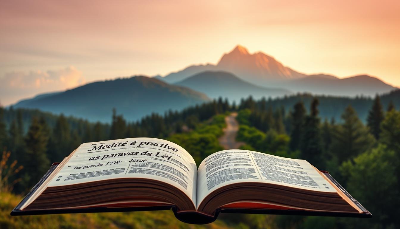 Medite e pratique as palavras da Lei (Josué 1:8)