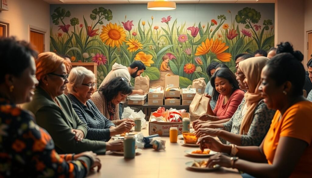 Impacto comunitário da generosidade