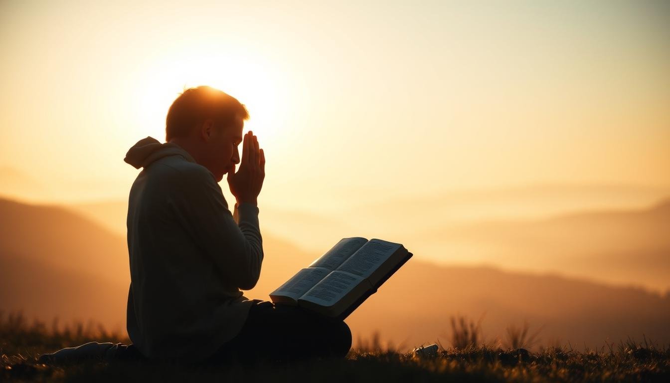 Reflexão sobre Tiago 5:16 e a importância da oração.