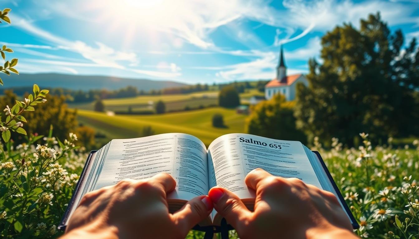 Louvor e gratidão a Deus pelo Salmo 65