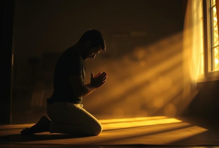 Oração e intimidade com Deus."