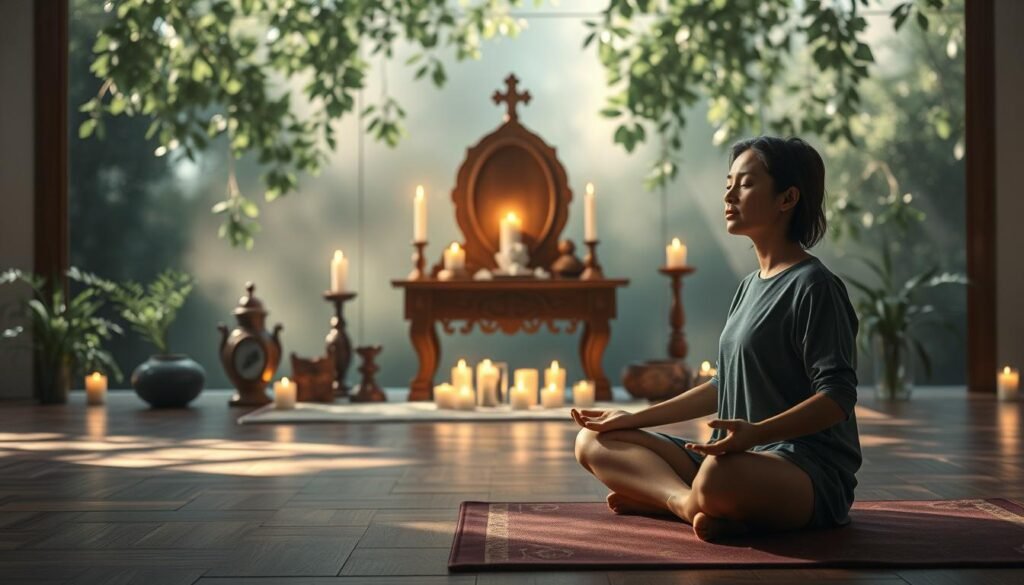 combinar práticas de oração e meditação