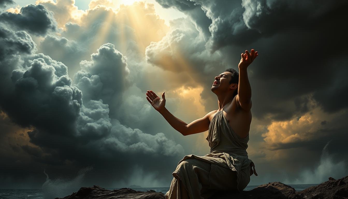 Clamando por ajuda e buscando abrigo em Deus.