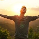 Enfrentando o novo dia com otimismo e fé em Deus.