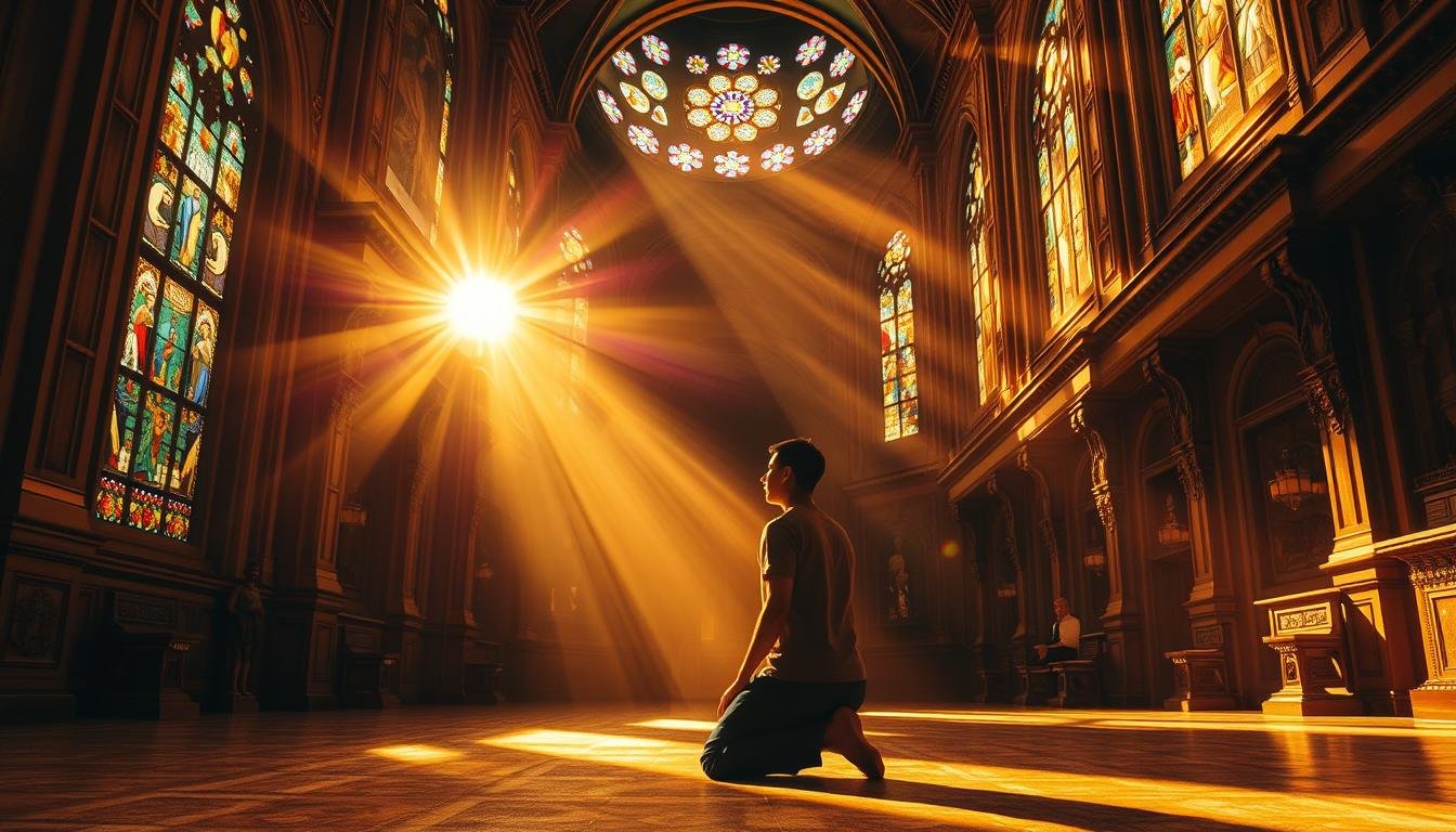 Refúgio e oração em busca de justiça divina.