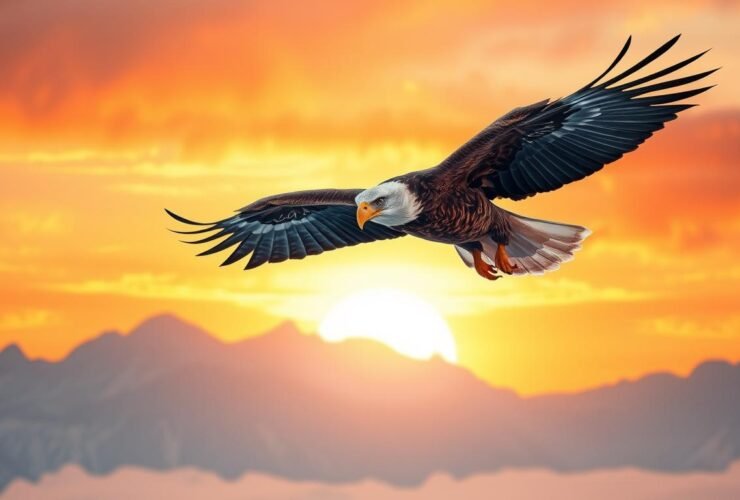 "Voando alto como águias" e renovação de forças em Deus.