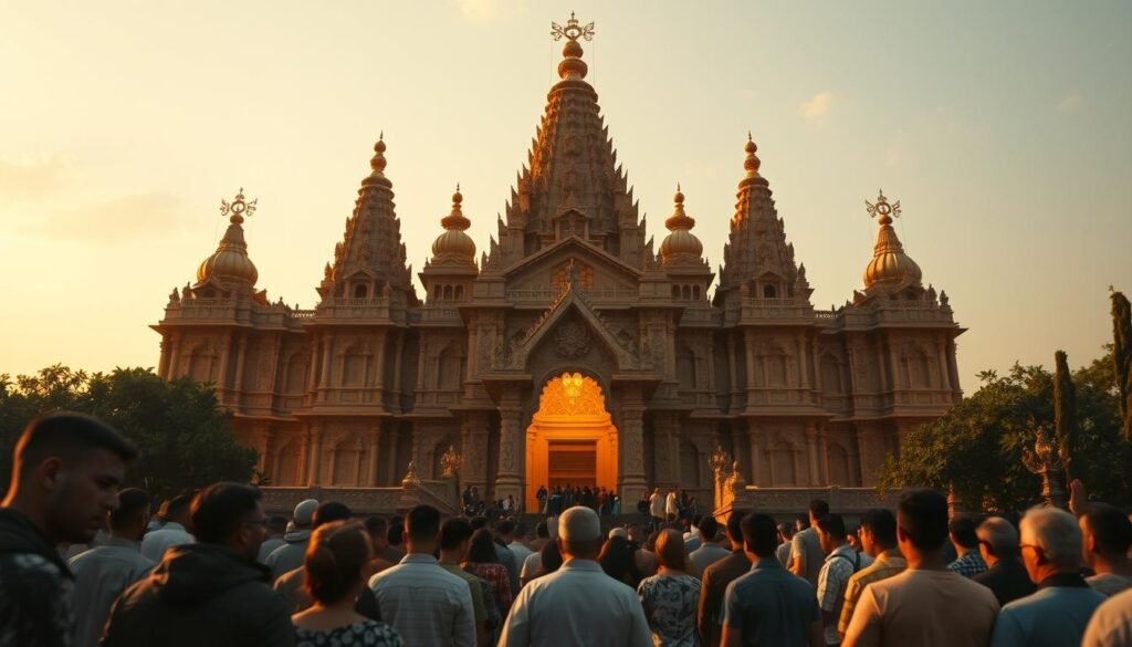 glória no novo templo