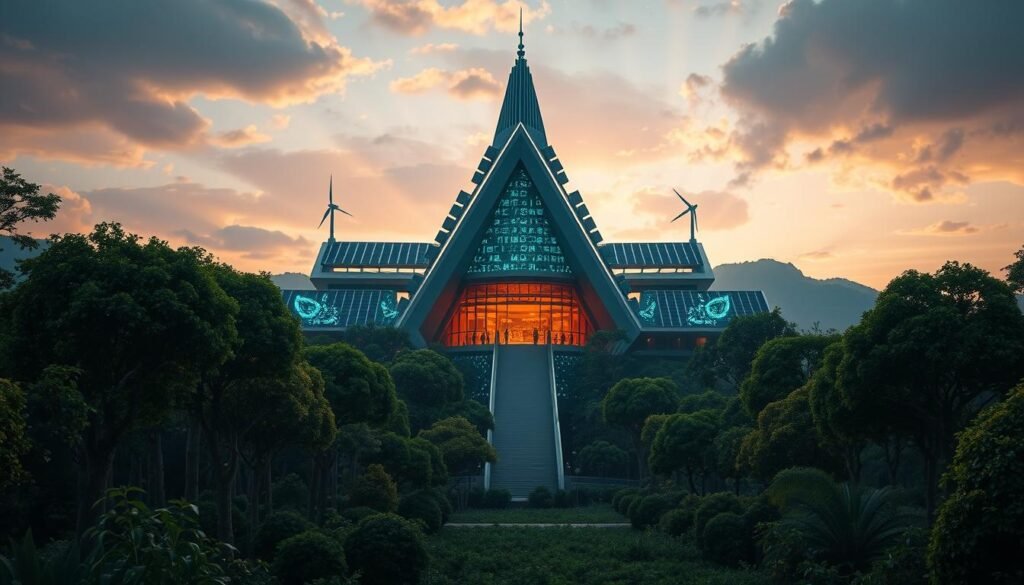 novo templo tecnologias sustentabilidade conexão digital