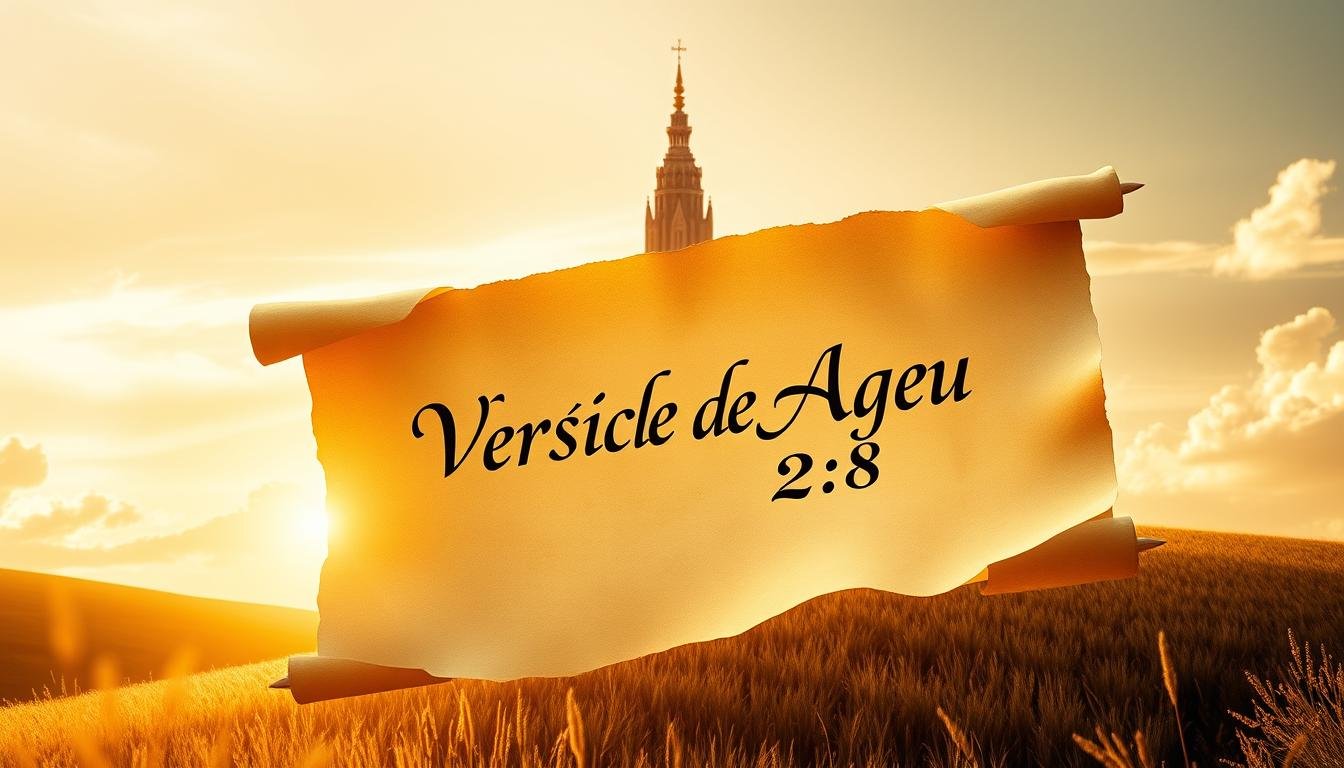 &quot;Versículo de Ageu 2:8 - O Senhor dos Exércitos&quot;.