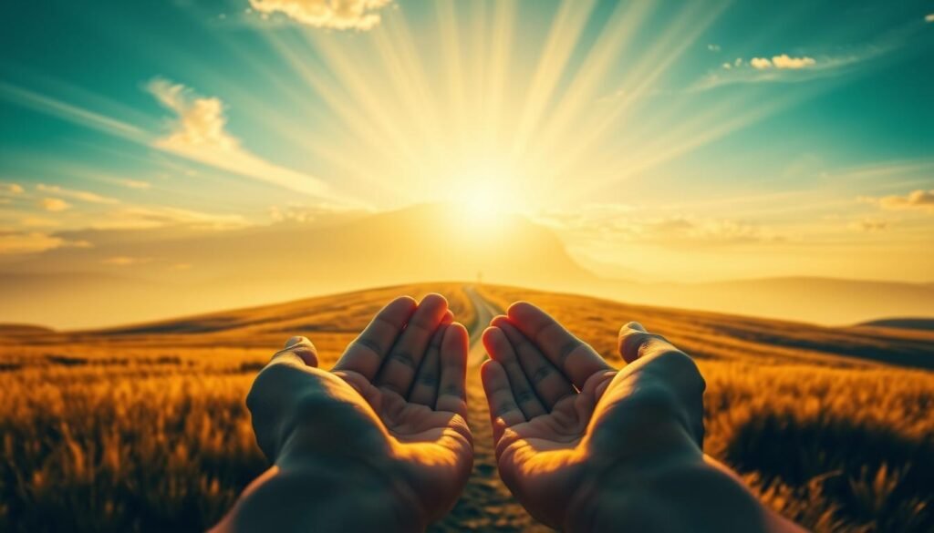 conexão entre luz e gratidão