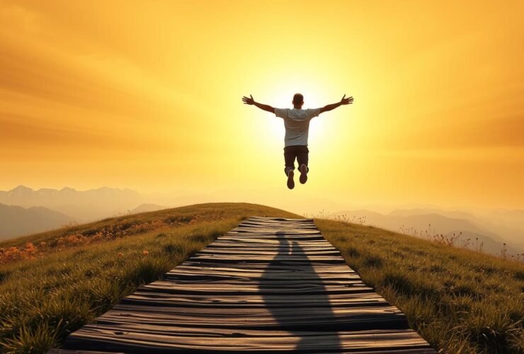 Dê um passo de fé e confie em Deus.