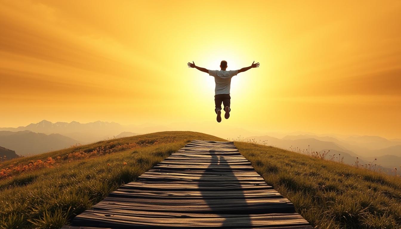 Dê um passo de fé e confie em Deus.