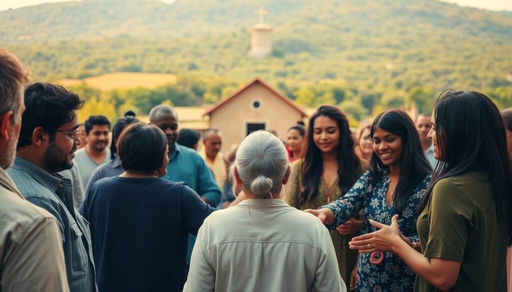 bênçãos na comunidade cristã