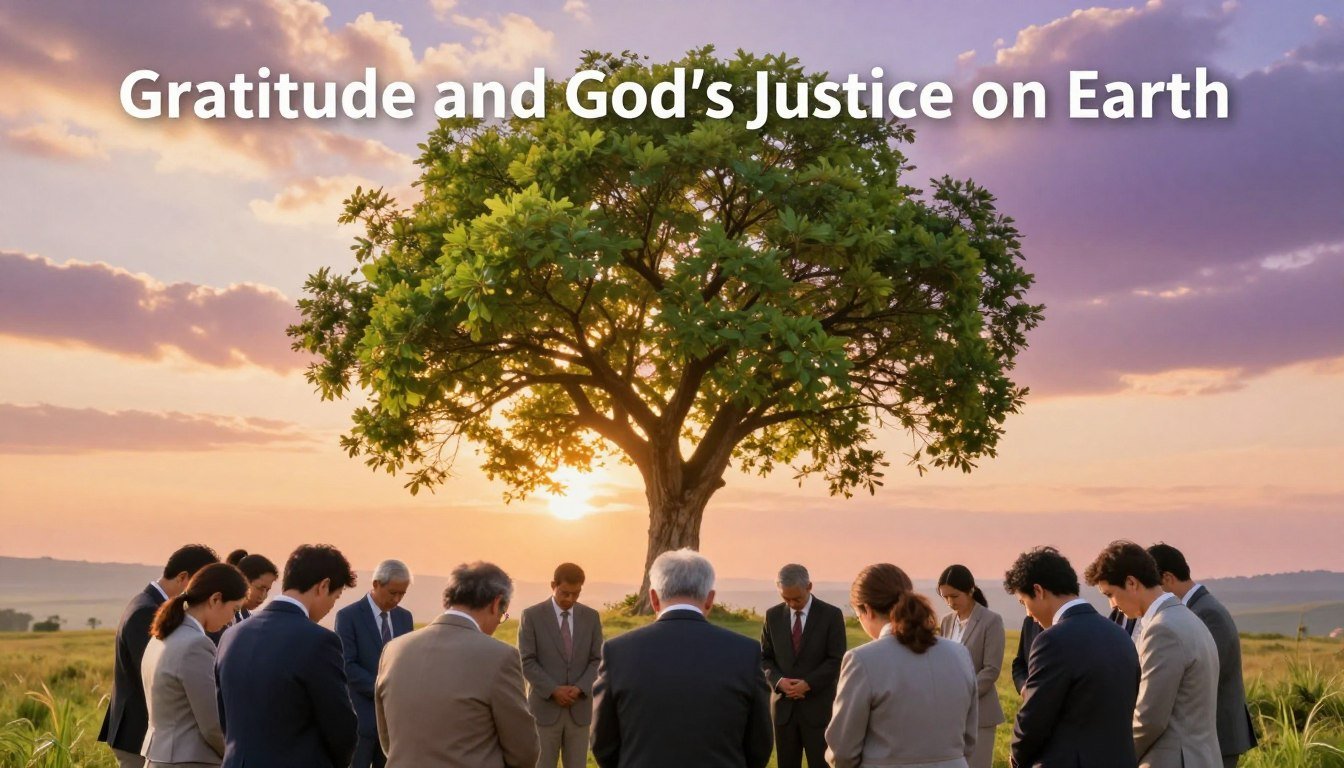 Agradecimento e Justiça de Deus na Terra
