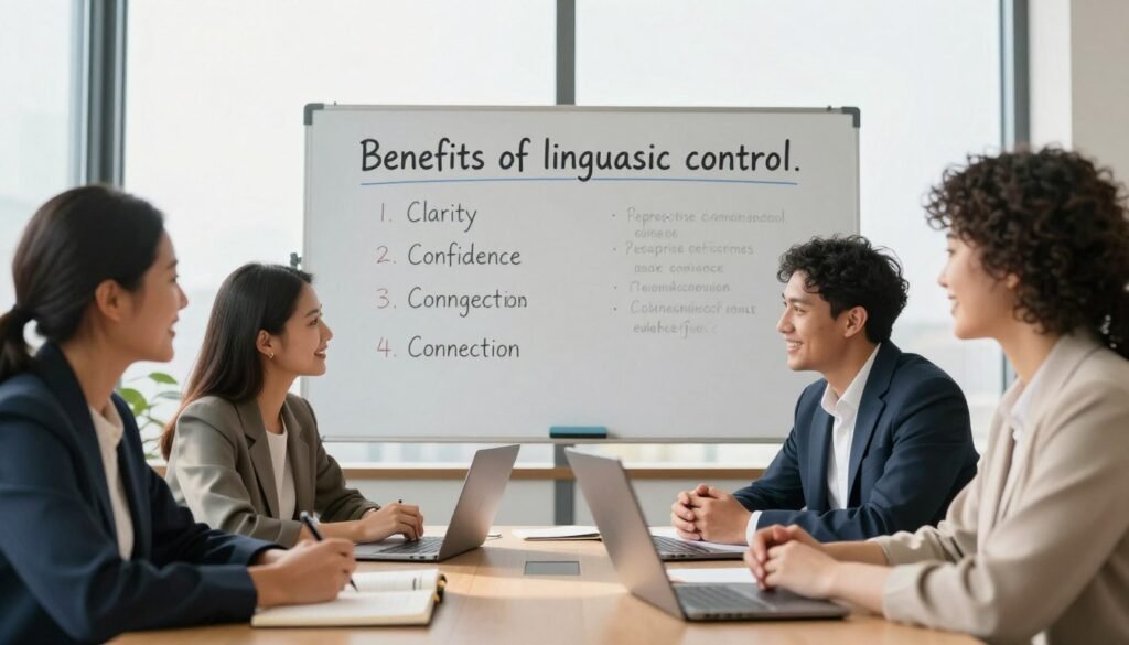 benefícios do controle linguístico
