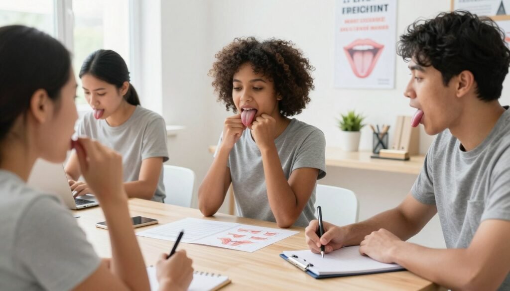 exercícios para treinar a língua