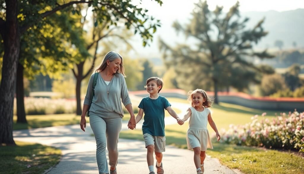 senhora filhos andando verdade