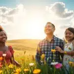 A alegria e a segurança de sermos filhos de Deus.